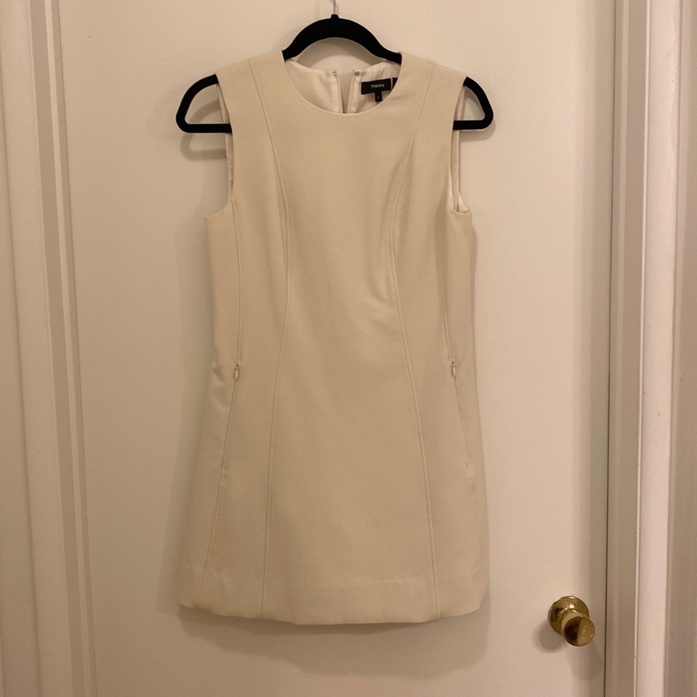 Theory cream dress size 4